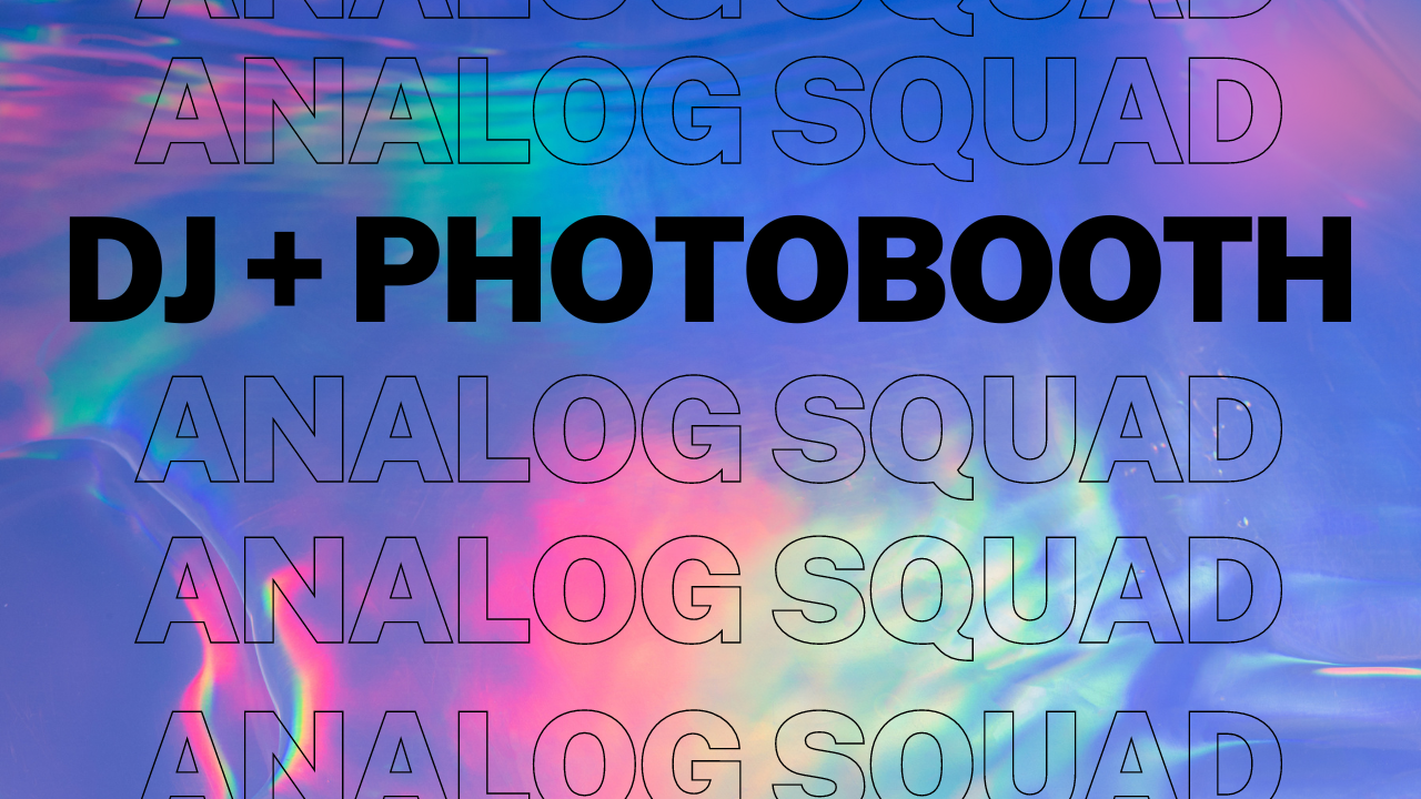 Load video: Analog Squad showcasing a glimpse of their dj and photobooth services at weddings and events.